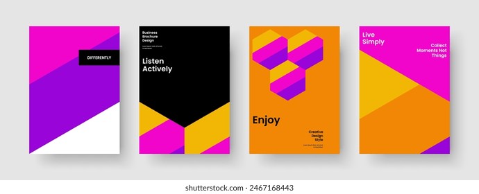 Abstract Book Cover Layout. Geometric Background Template. Isolated Brochure Design. Business Presentation. Report. Banner. Poster. Flyer. Magazine. Advertising. Notebook. Journal. Newsletter