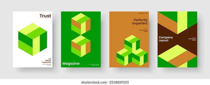Disposição Abstrata Da Capa Do Livro. Modelo de relatório geométrico. Design de banner isolado. Panfleto. Histórico. Brochura. Apresentação de negócios. Cartaz. Folheto informativo. Publicidade. Identidade da marca. Revista. Panfleto