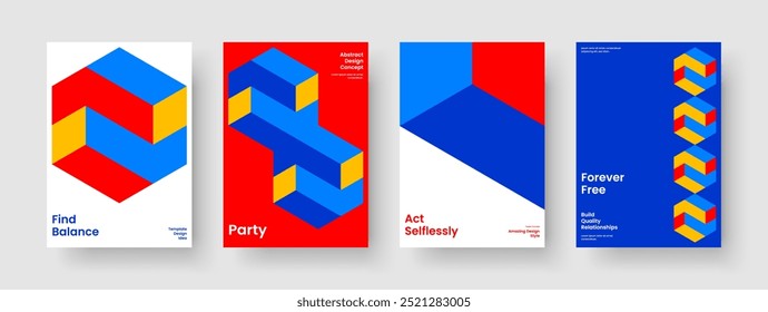 Layout der abstrakten Buchdecke. Geometrisches Posterdesign. Eigene Flyer-Vorlage. Hintergrund. Bericht. Banner. Geschäftspräsentation. Broschüre. Handzettel Werbung. Katalog. Portfolio. Broschüre