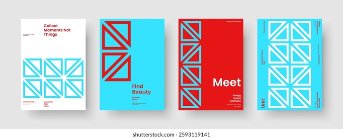 Abstract Book Cover Layout. Geometric Report Design. Isolated Background Template. Brochure. Flyer. Banner. Poster. Business Presentation. Portfolio. Journal. Leaflet. Handbill. Catalog