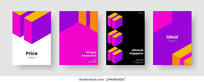 Abstract Book Cover Layout. Isolated Flyer Design. Geometric Poster Template. Business Presentation. Report. Background. Brochure. Banner. Catalog. Newsletter. Notebook. Pamphlet. Handbill. Journal