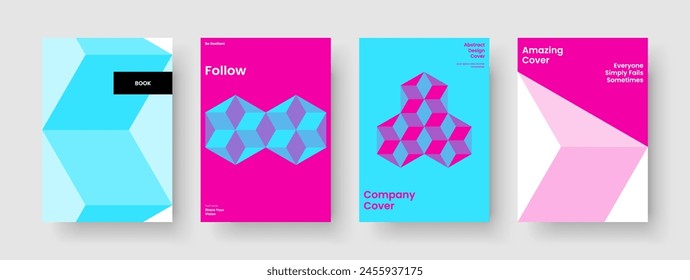 Abstract Book Cover Layout. Isolated Report Design. Creative Brochure Template. Flyer. Business Presentation. Banner. Poster. Background. Handbill. Notebook. Pamphlet. Brand Identity. Advertising