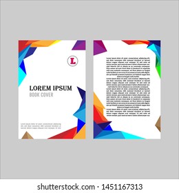Abstract Book Cover Template Design 