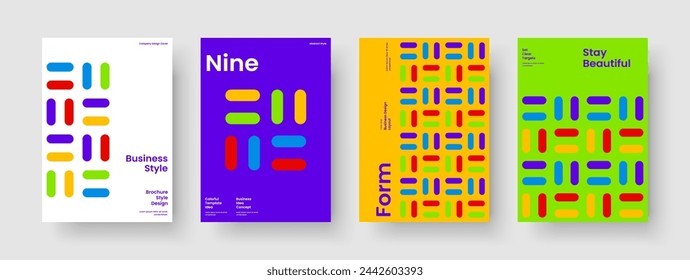 Abstract Book Cover Template. Geometrisches Berichtslayout. Isoliertes Poster-Design. Flyer. Geschäftspräsentation. Broschüre. Banner. Hintergrund. Markenidentität. Merkblatt. Werbung. Handzettel Broschüre