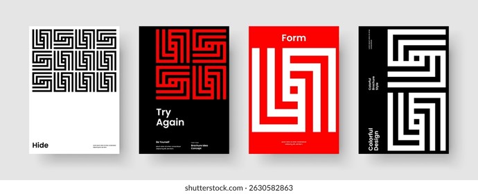 Abstract Book Cover Template. Geometric Brochure Layout. Creative Business Presentation Design. Poster. Background. Flyer. Report. Banner. Brand Identity. Handbill. Notebook. Journal. Pamphlet