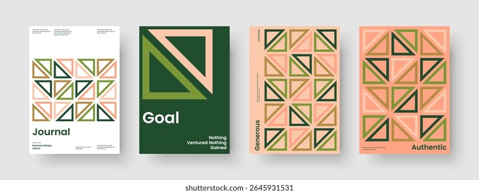 Modelo de Capa de Livro Abstrata. Layout Do Plano De Fundo Geométrico. Design de Relatório Isolado. Cartaz. Faixa. Apresentação de negócios. Brochura. Panfleto. Panfleto. Publicidade. Notebook. Catálogo. Identidade da marca