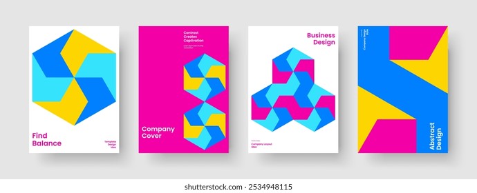 Vorlage für abstrakte Buchcover. Isolierte Poster-Anordnung. Geometrisches Flyer-Design. Bericht. Hintergrund. Banner. Geschäftspräsentation. Broschüre. Portfolio. Notebook. Handzettel Broschüre. Zeitschrift. Journal