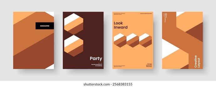 Abstract Book Cover Template. Isolated Flyer Layout. Geometric Report Design. Banner. Background. Poster. Business Presentation. Brochure. Advertising. Notebook. Journal. Handbill. Catalog. Leaflet