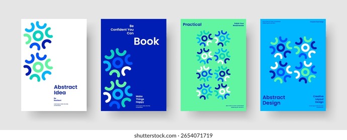 Modelo de Capa de Livro Abstrata. Design de panfleto isolado. Layout de Relatório Criativo. Histórico. Brochura. Cartaz. Apresentação de negócios. Faixa. Folheto informativo. Carteira. Panfleto. Catálogo. Publicidade