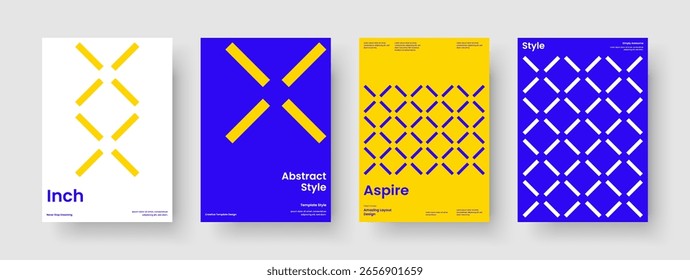 Modelo de Capa de Livro Abstrata. Design de plano de fundo isolado. Layout de cartaz geométrico. Brochura. Relatório. Faixa. Apresentação de negócios. Panfleto. Notebook. Folheto informativo. Publicidade. Conhecimento manual. Panfleto