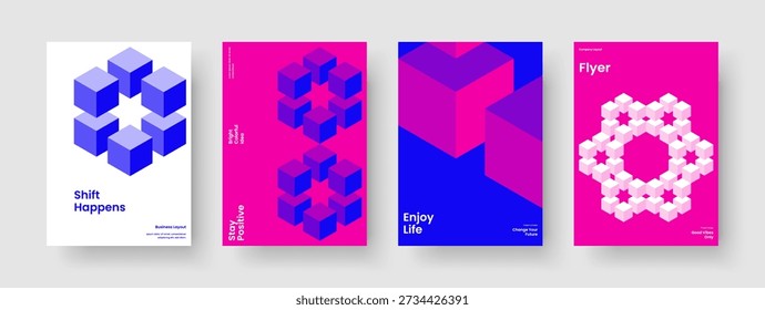 Abstract Book Cover Template. Isolated Brochure Design. Geometric Flyer Layout. Banner. Business Presentation. Report. Poster. Background. Newsletter. Catalog. Notebook. Journal. Pamphlet