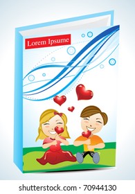 abstract book cover vector illustration
