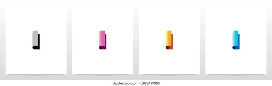 Abstract Book Formed Letter Logo Design I