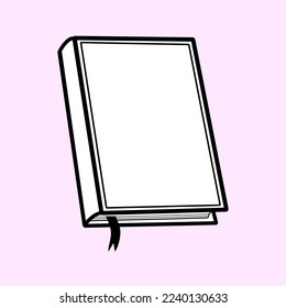 Icono de libro abstracto para el diseño de concepto. Ilustración empresarial de vectores.