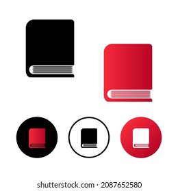 Abstract Book Literature Icon Illustration