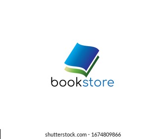 Abstract Book Logo Design Template Vector Illustration. Design with Modern and Colorful Concept Isolated on White Background. Suitable for Library, Bookstore, Reader Community, Publishing Company, etc