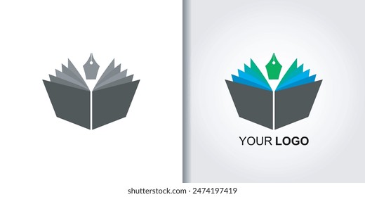 Abstraktes Buch Logo Symbol Vorlage