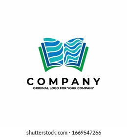 Abstract Book logos for Learning education. can be used as symbols, brand identity, company logo, icons, or others.