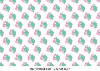 Abstract book seamless pattern background. Book icon seamless pattern background