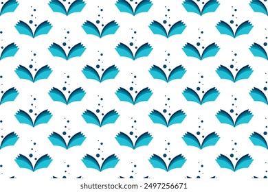 Abstract book seamless pattern background. Book icon seamless pattern background