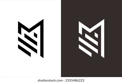 ABSTRACT BOOK SIGN MONOGRAM LOGO FOR YOUR BRAND PURPOSES