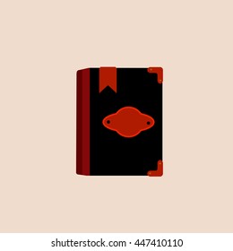 abstract book of spells on the background.