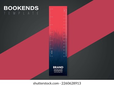 abstract bookmark design. Vector abstract bookmark template. Vector design for books.