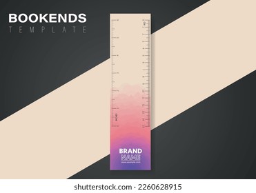 abstract bookmark design. Vector abstract bookmark template. Vector design for books.