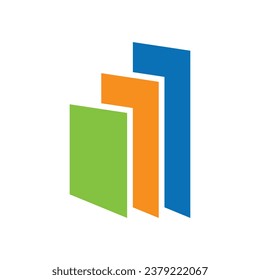 abstract books logo icon vector design