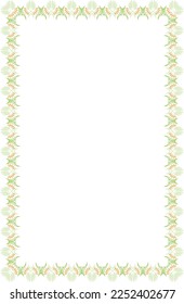 diseño de borde abstracto para ornamento