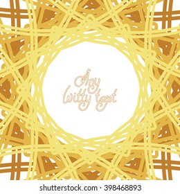 Abstract border frame isolated on the white (transparent) background. Space for invitations, promotional poster or greeting cards text. Vector illustration eps
