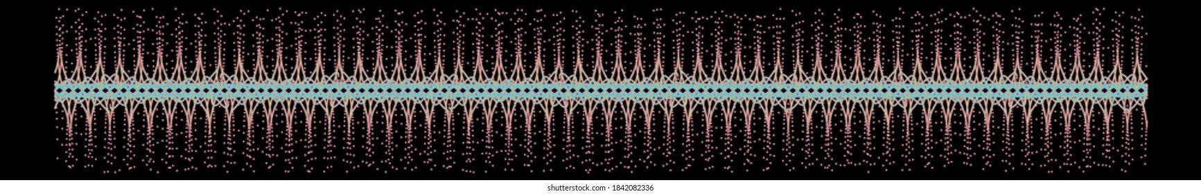 Abstract border. Mathematical function. Made with R.