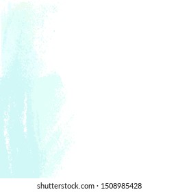 Abstract border of pastel colors. Vertical border of colored spots, brush strokes on a white background.