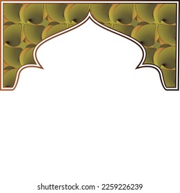 An abstract border in the shape of a window can be used as decoration at home or something else