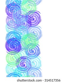 Abstract border with twirl