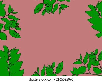 Abstract borderless pattern with tropical leaves. Hand drawing texture. Vector templates.