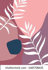 Abstract botanic vector illustration. Pattern.