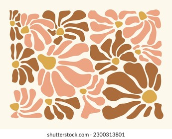 Resumen del vector de fondo del arte botánico. Diseño de patrones naturales dibujados a mano con hojas, ramas. Estilo contemporáneo simple ilustrado Diseño para tela, impresión, cubierta, banner, papel pintado.