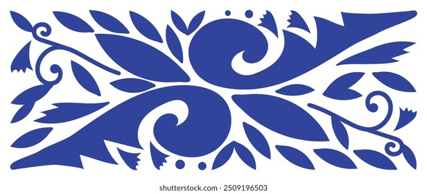 Abstract botanical art background vector. Natural hand drawn pattern design with flower, leaves branch. Simple contemporary illustrated Design for fabric, print, cover, banner, wallpaper.