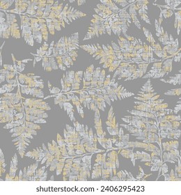  Abstract botanical Floral brush strokes seamless pattern design for fashion textiles, graphics, backgrounds and crafts linen texture  leaves silhouettes Chic rustic interior stylish pattern all over 