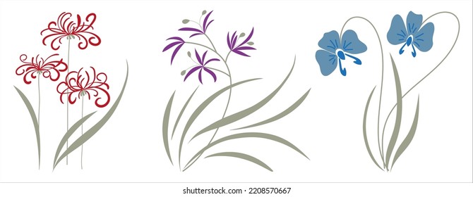 Abstract botanical illustrations. Leaves, flowers, branches. Hand-drawn vector floral elements. Suitable for wedding invitations, greeting cards, quotes, blogs, frames, wallpapers, covers, labels. - Shutterstock ID 2208570667