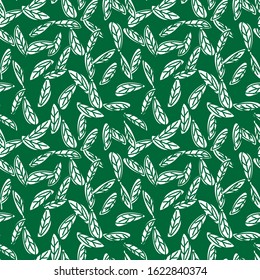 Abstract Botanical Leaf seamless Pattern for fashion prints, backgrounds, websites, wallpaper, crafts