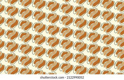 Abstract botanical organic pattern background with creative doodle art texture and pastel color for print, poster, wallpaper, cover, and beauty. Vector graphic illustration.