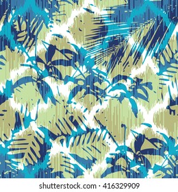 Abstract botanical pattern seamless background tile