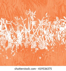 Abstract botanical pattern seamless vector background tile