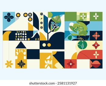 Abstract Botanical Patterns in Modern Art