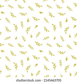 Resumen del patrón botánico sin costuras. Forma natural simple. Ilustración vectorial coloreada para impresión, decoración, textil, diseño de marca
