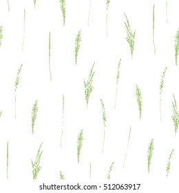 Abstract botanical seamless pattern. Vector background for various surface. Trendy hand drawn textures
