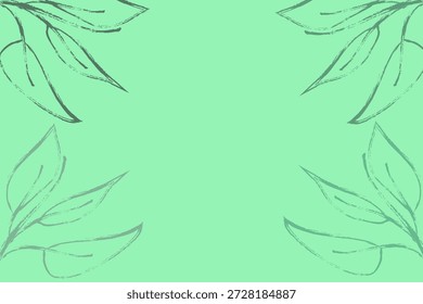 abstract botanical soft green background. Muted palette with a static, organic composition. Ideal for digital use: desktop wallpaper, presentation background, virtual meeting background, and webinar backdrop. Also suitable for print.