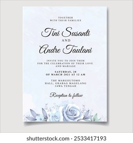 Abstract Botanical and Watercolor Floral Wedding Invitation Card. Illustrator and designer. Wedding Invites, save the date, Birthday Invites, Video Invites, E-Cards.